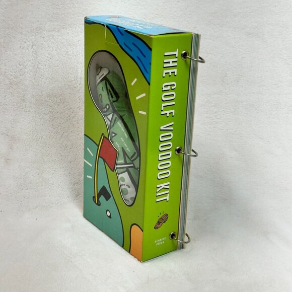 The Golf Voodoo Kit Full Size Handbook Doll Flagstick Pins Book Golf Fans - Picture 5 of 7